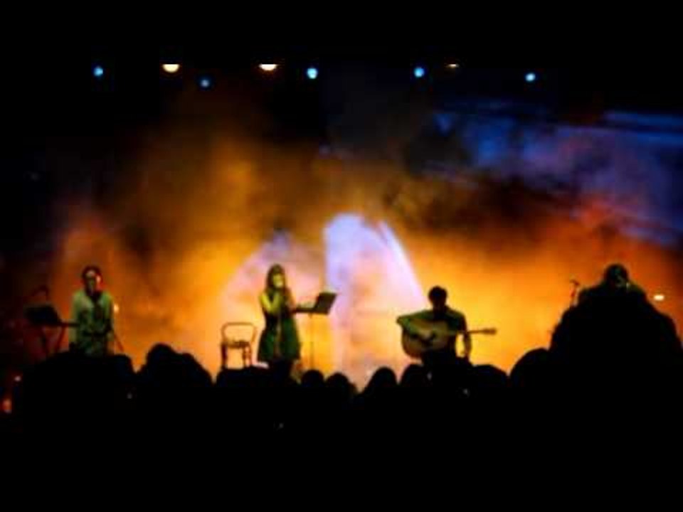 Denise performing 'Parrots' @ Frequenze Disturbate 2010 opening 'KINGS OF CONVENIENCE'