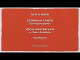 Alti & Bassi - Singing lessons - Lezioni di canto - The breathing - La respirazione