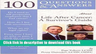[Popular Books] 100 Questions     Answers About Life After Cancer: A Survivor s Guide Free Online