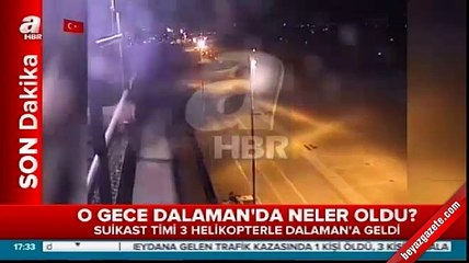Cumhurbaşkanı Erdoğan ve ailesi helikopterle böyle geldi