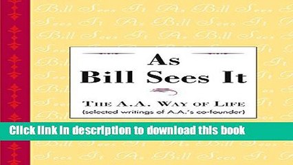 [Download] As Bill Sees It Paperback Online