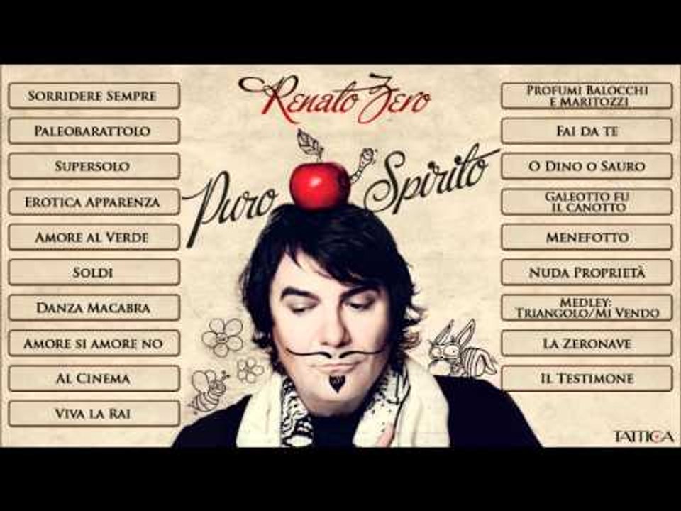 Renato Zero - Anteprima "Puro Spirito" - Nuovo album in uscita il 29 novembre 2011 con due inediti!!