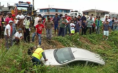 Accidente en la vía Durán – Yaguachi deja una mujer herida