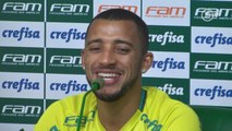 Feliz por gol, Vitor Hugo exalta 'paredão verde' da torcida do Palmeiras em Curitiba