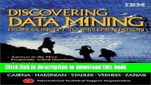 [PDF Kindle] Discovering Data Mining: From Concept to Implementation Free Download