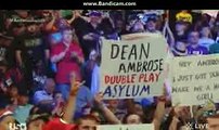 Wwe Raw 13 6 2016 Dean Ambrose attacks Roman Reigns and Seth Rollins for the many in the bank