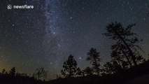 Perseid meteor shower 2016 reaching its peak over California, USA