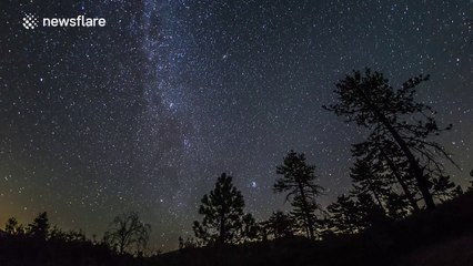 Perseid meteor shower 2016 reaching its peak over California, USA