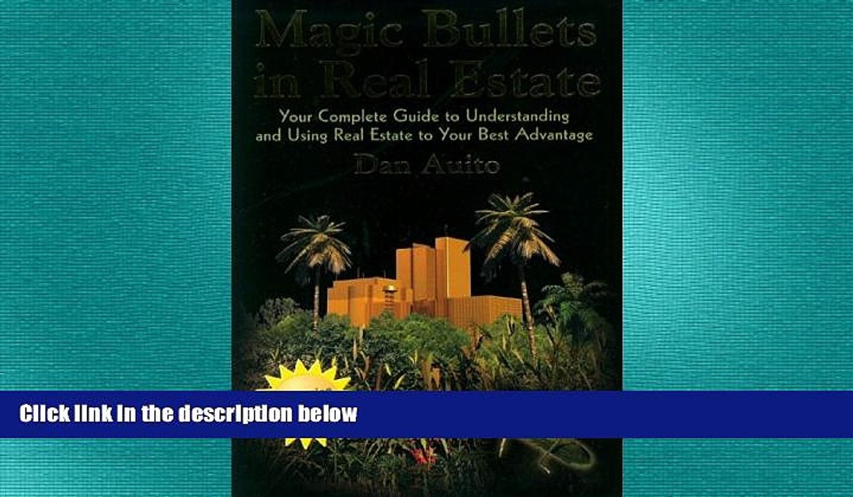READ book  Magic Bullets in Real Estate  FREE BOOOK ONLINE