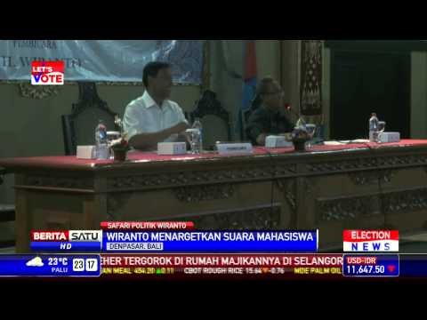 Wiranto Beri Kuliah Umum di Universitas Udayana