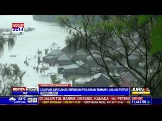 Danau Batur di Bali Meluap, Puluhan Rumah Terendam