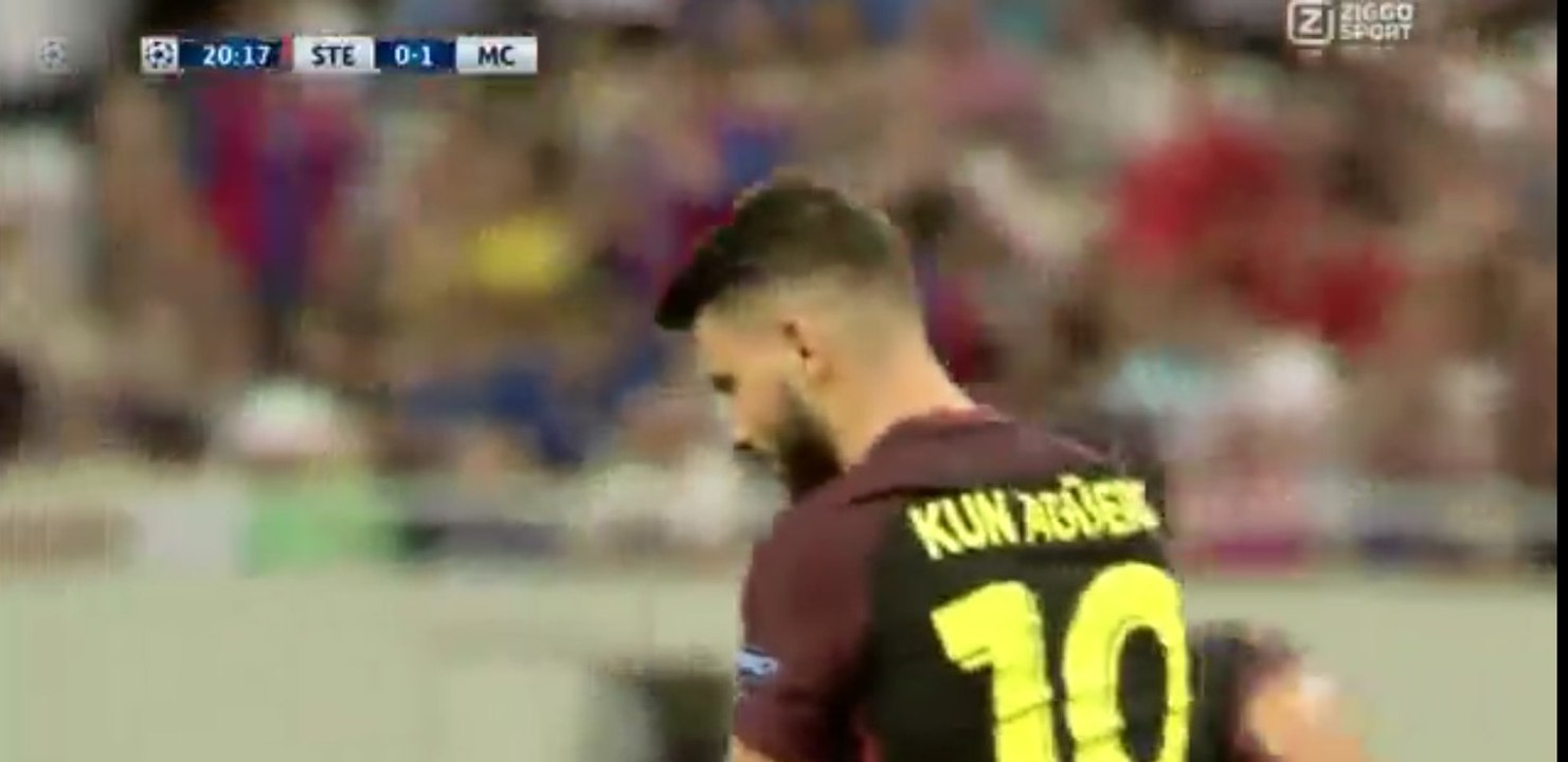 Sergio Agüero Incredible Penalty Miss - Steaua Bucharest vs Manchester City 16.08.2016 HD