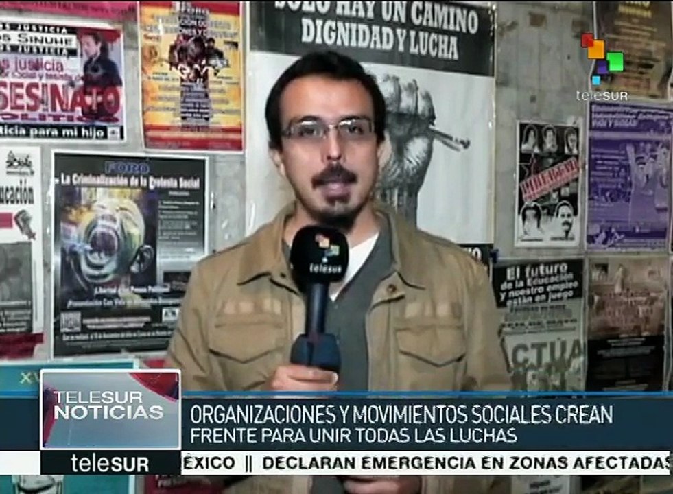 Organizaciones mexicanas crean frente único de lucha