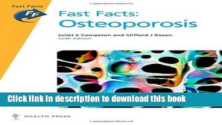 [Popular] Fast Facts: Osteoporosis Paperback Free