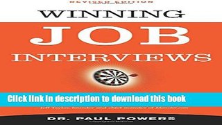 [Popular Books] Winning Job Interviews Free Online