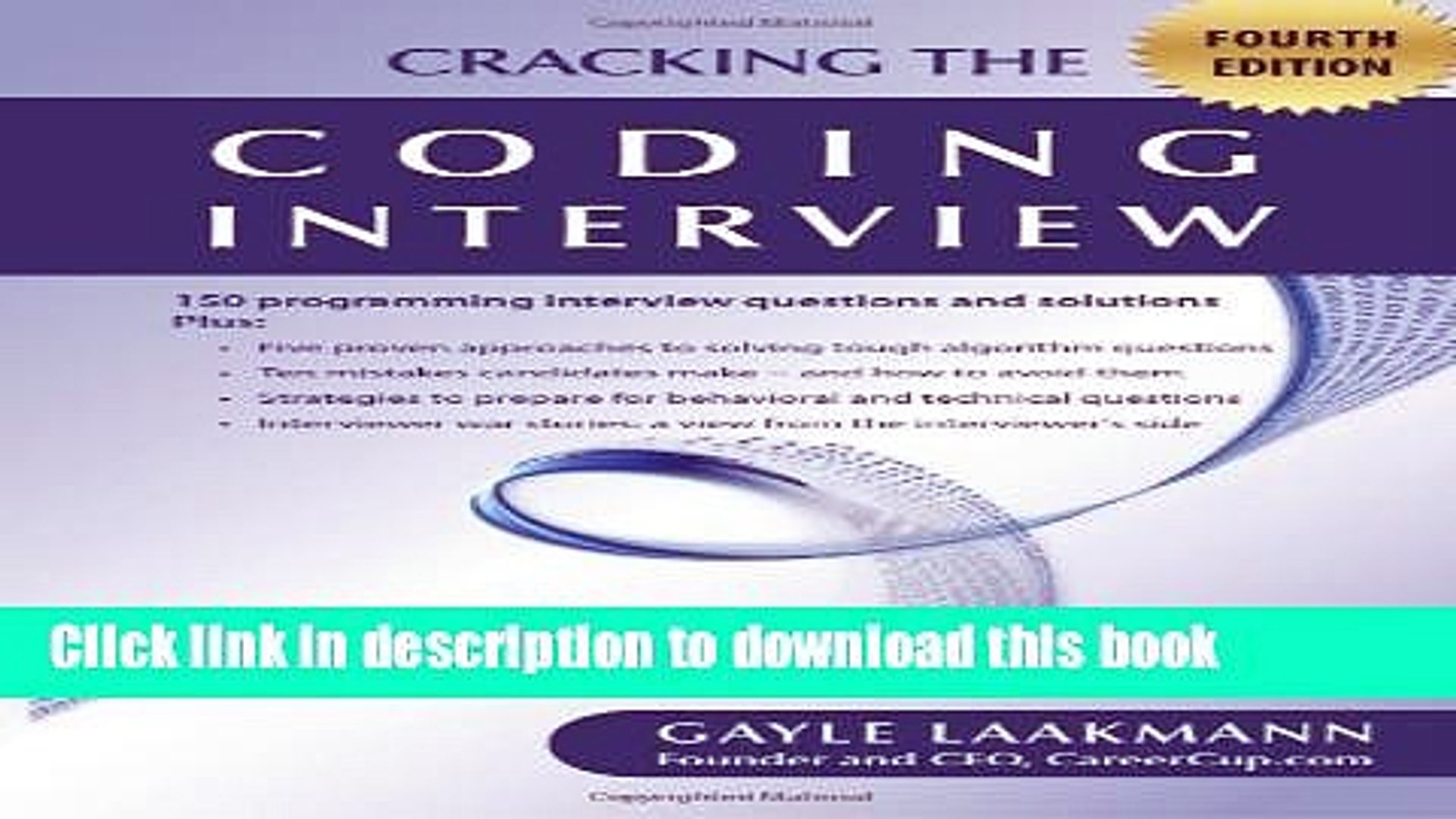 [Popular Books] Cracking the Coding Interview, Fourth Edition Free Online