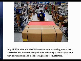 Coffee and Walmart Ending Price Matching Of Local Competitors’ Ads At 500 Stores