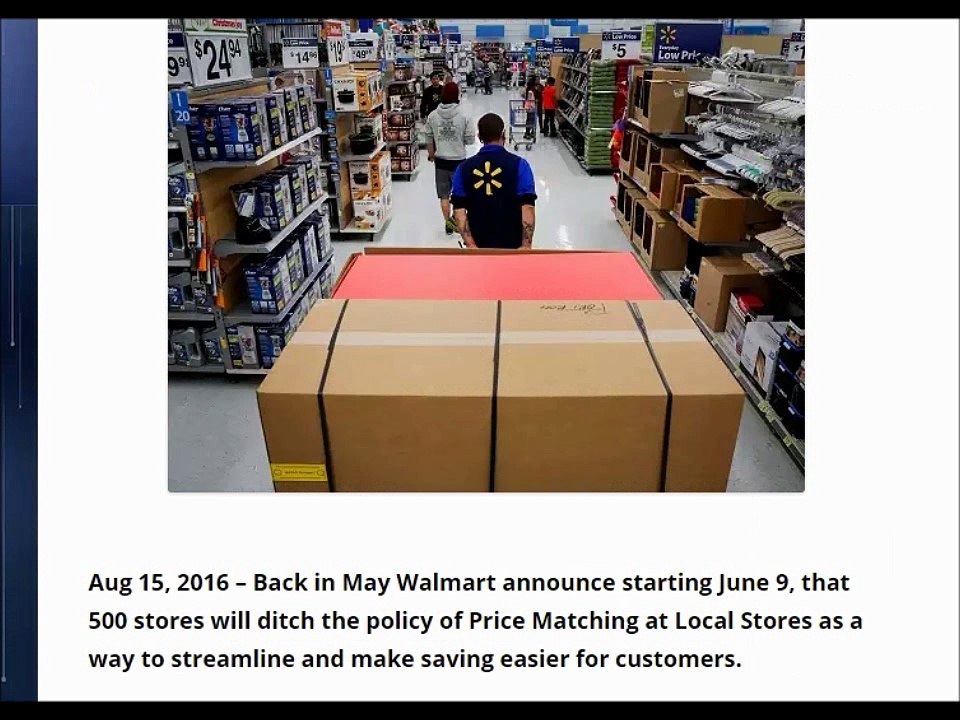 Coffee and Walmart Ending Price Matching Of Local Competitors’ Ads At 500 Stores