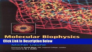 Ebook Molecular Biophysics: Structures in Motion Full Online