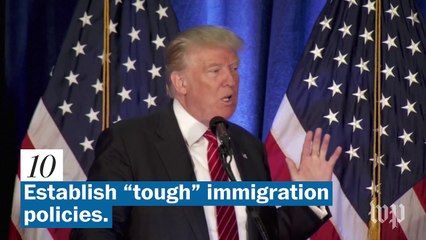 25 things Trump says he'll do for U.S. national security