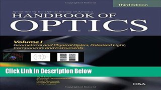 Ebook Handbook of Optics, Third Edition Volume I: Geometrical and Physical Optics, Polarized