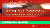 Books Surgical Robotics: Systems Applications and Visions Free Online