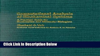 Books Computational Analysis of Biochemical Systems: A Practical Guide for Biochemists and