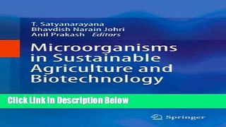 Books Microorganisms in Sustainable Agriculture and Biotechnology Full Online