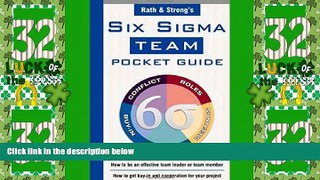 Big Deals  Rath   Strong s Six Sigma Team Pocket Guide  Best Seller Books Best Seller