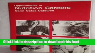 [Popular Books] Opportunities in Nutrition Careers Free Online
