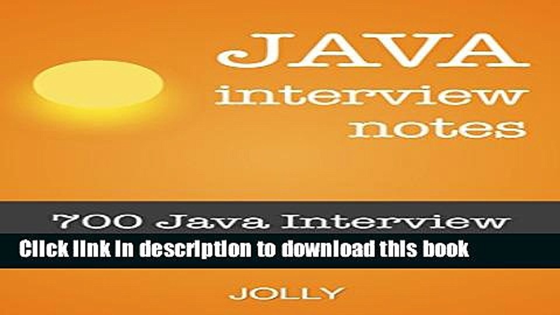 [PDF] Java Interview Notes: 700 Java Interview Questions Answered Free Online