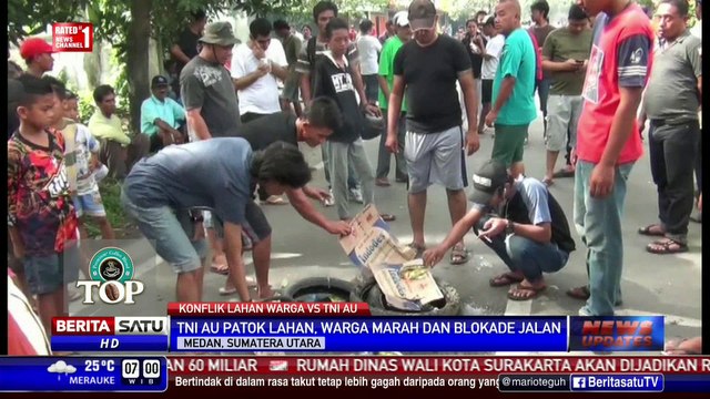 Warga dan TNI Terlibat Ricuh Sengketa Lahan Lanud Soewondo