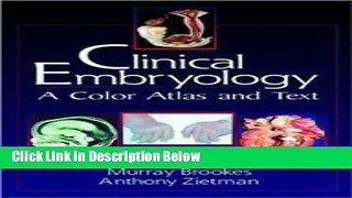 Books Clinical Embryology: A Color Atlas and Text Full Online