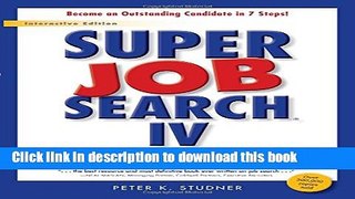 [Popular Books] Super Job Search IV Free Online