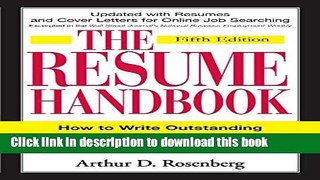 [PDF] The Resume Handbook: How to Write Outstanding Resumes and Cover Letters for Every Situation