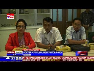 Setelah Bebas, Dokter Ayu Kunjungi Kantor PB IDI