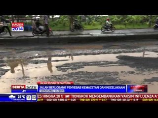 Rusak, Jalur Pantura Timur Ancam Keselamatan Pengguna Jalan