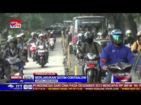 Arus Lalin di Kolong Fly Over UI Macet