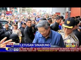 Presiden SBY Meminta Pengungsi Sinabung Bersabar