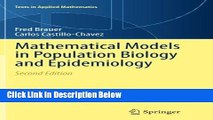 Ebook Mathematical Models in Population Biology and Epidemiology (Texts in Applied Mathematics)