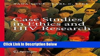 Books Case Studies in Ethics and HIV Research Full Online