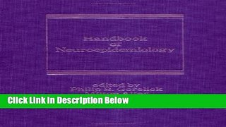 Books Handbook of Neuroepidemiology (Neurological Disease and Therapy) Free Download