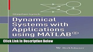 Books Dynamical Systems with Applications using MATLABÂ® Full Online