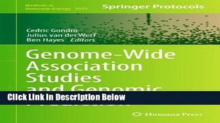 Ebook Genome-Wide Association Studies and Genomic Prediction (Methods in Molecular Biology) Free