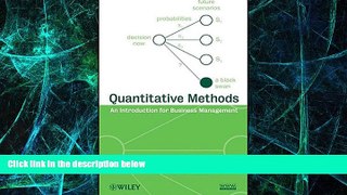 Big Deals  Quantitative Methods: An Introduction for Business Management  Free Full Read Most Wanted