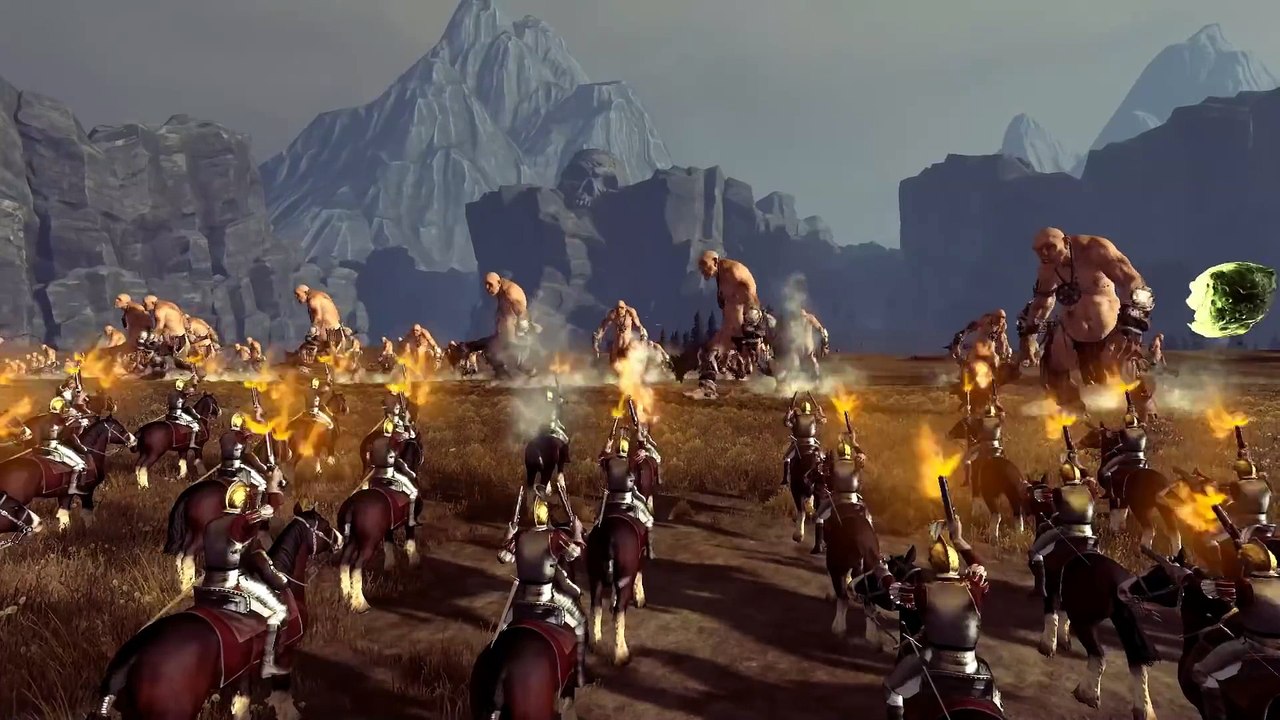 Total War  Warhammer - Giant Invasion (40 Giants vs Empire Army)