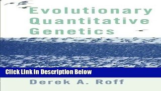 Books Evolutionary Quantitative Genetics Free Online