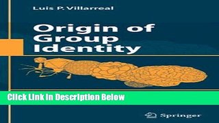 Ebook Origin of Group Identity: Viruses, Addiction and Cooperation Full Online
