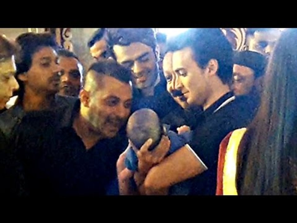 Salman Khan Playing With Sister Arpita's CUTE Baby Ahil Next to Katrina Kaif