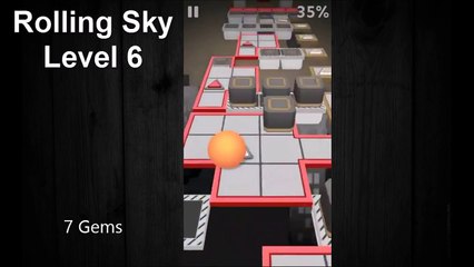 Rolling sky Level 6 - All Gems